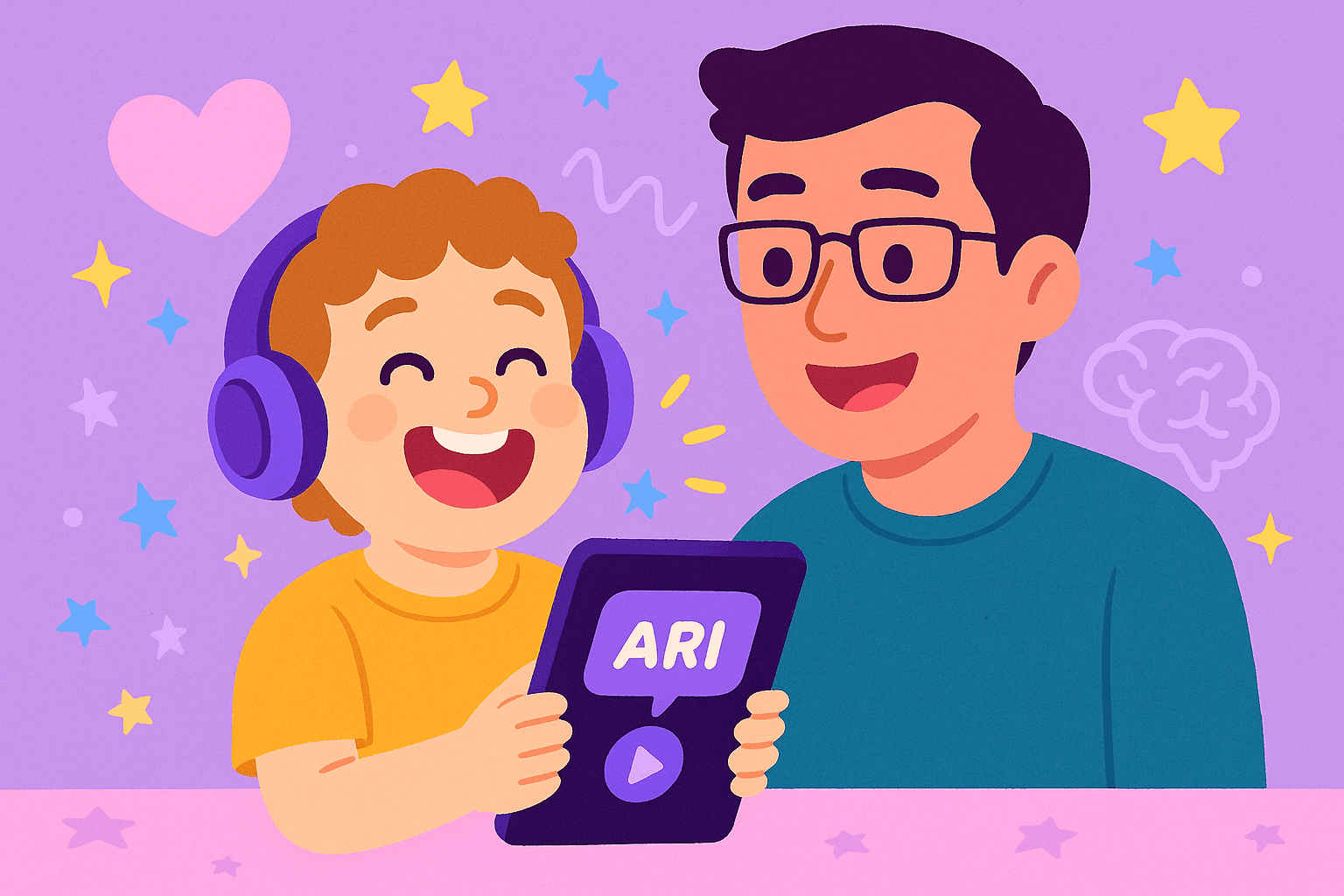 Child’s name glowing inside a storybook pirate scene